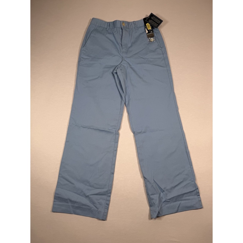 Lauren Ralph Lauren Pants Womens 4P Blue Chino Straight‎ Leg Adjustable Waist
